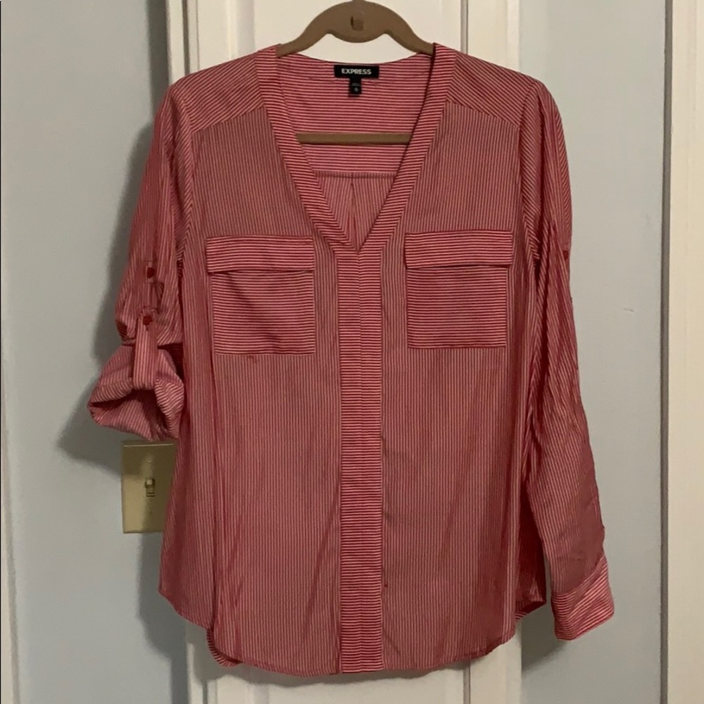 Express Portofino V-neck blouse